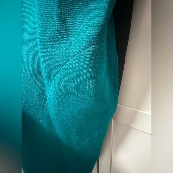 NWT Vintage Leslie Fay Colorblock Dress with Gold Button Accents - Picture 8 of 11